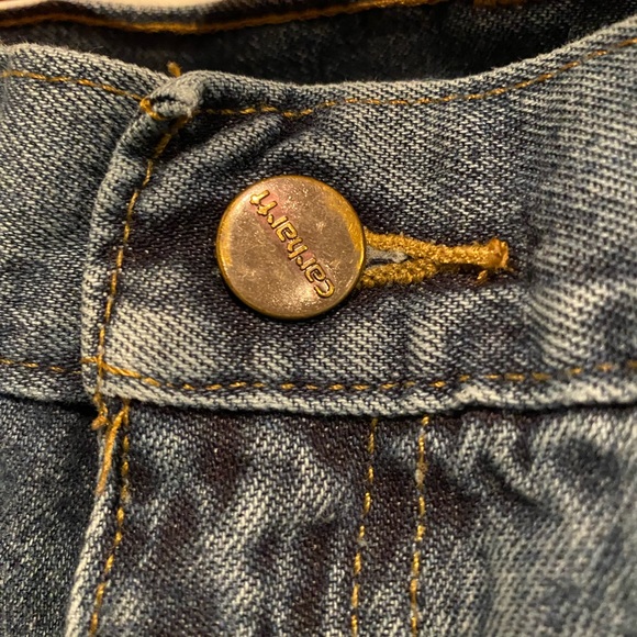 Carhartt Jeans Men's Size 46x30 Style B13-DPS Original Dungaree Fit Denim Blue - Picture 6 of 9